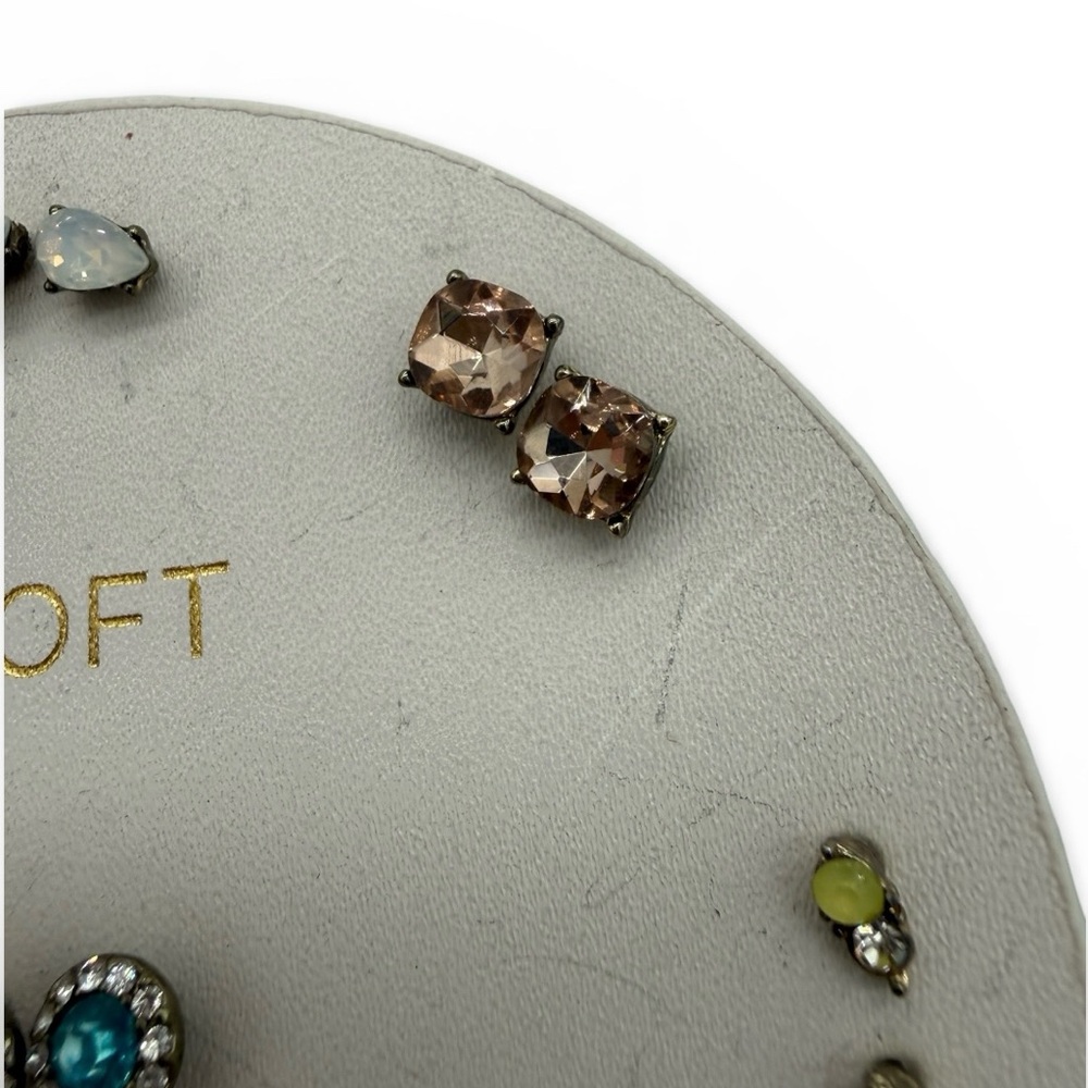 LOFT Vibrant Small Stud Earring Collection - Dainty - Set of 9 - Picture 3 of 9
